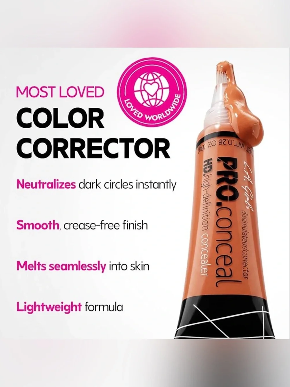 L.A. Girl HD Pro Conceal Orange Color Corrector GC990 0.28 oz